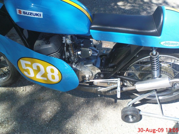 Purpose-made Jolly Moto exhaust.