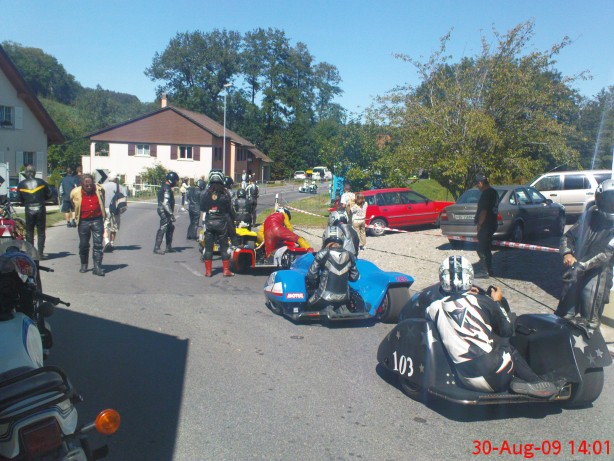 A swiss speciality: sidecar racing.