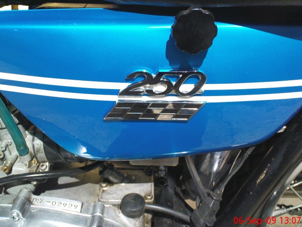 Model badges. On one side only.